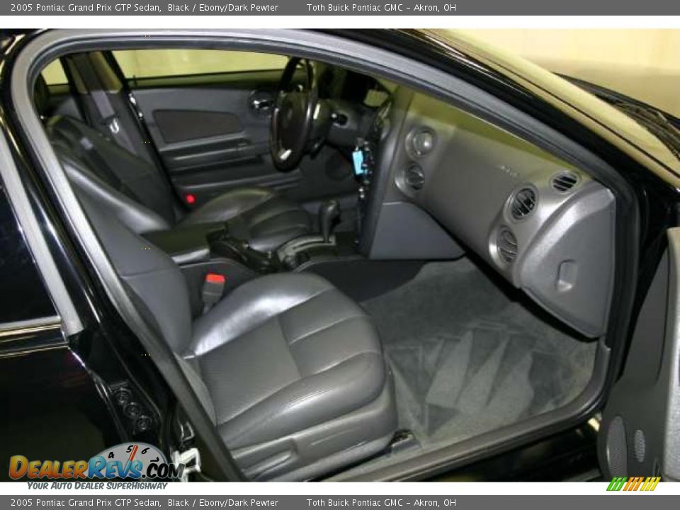 2005 Pontiac Grand Prix GTP Sedan Black / Ebony/Dark Pewter Photo #17