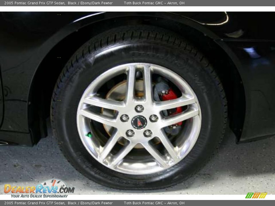 2005 Pontiac Grand Prix GTP Sedan Black / Ebony/Dark Pewter Photo #18