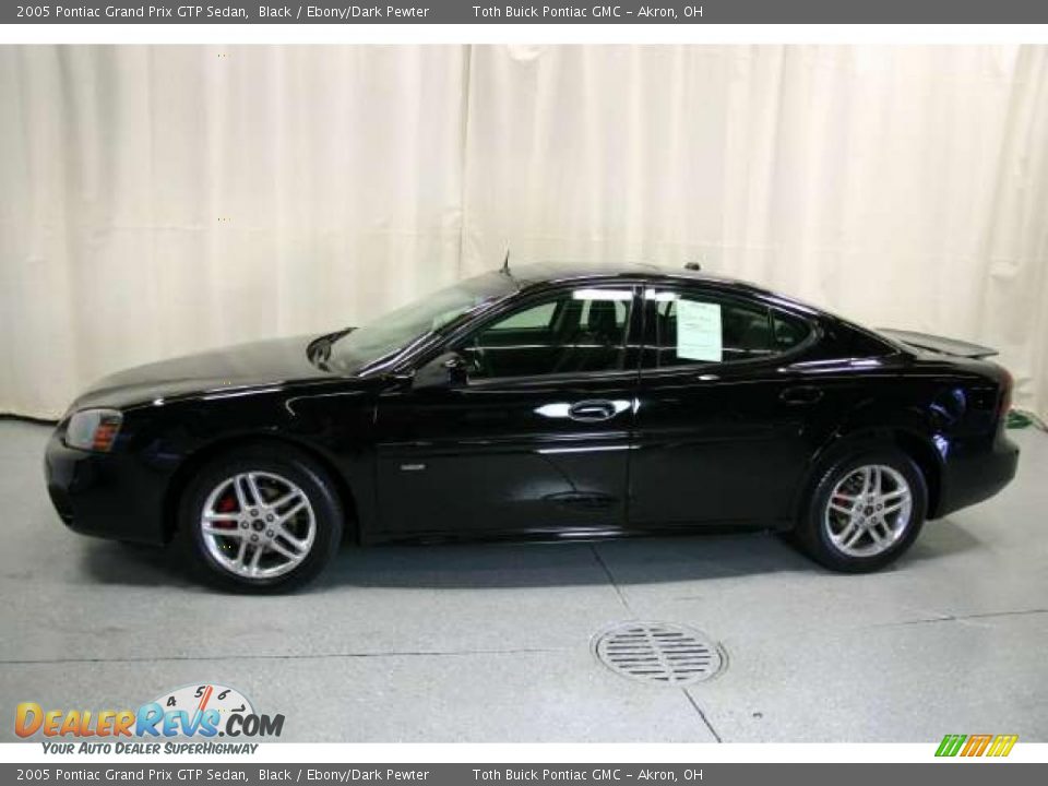 2005 Pontiac Grand Prix GTP Sedan Black / Ebony/Dark Pewter Photo #21