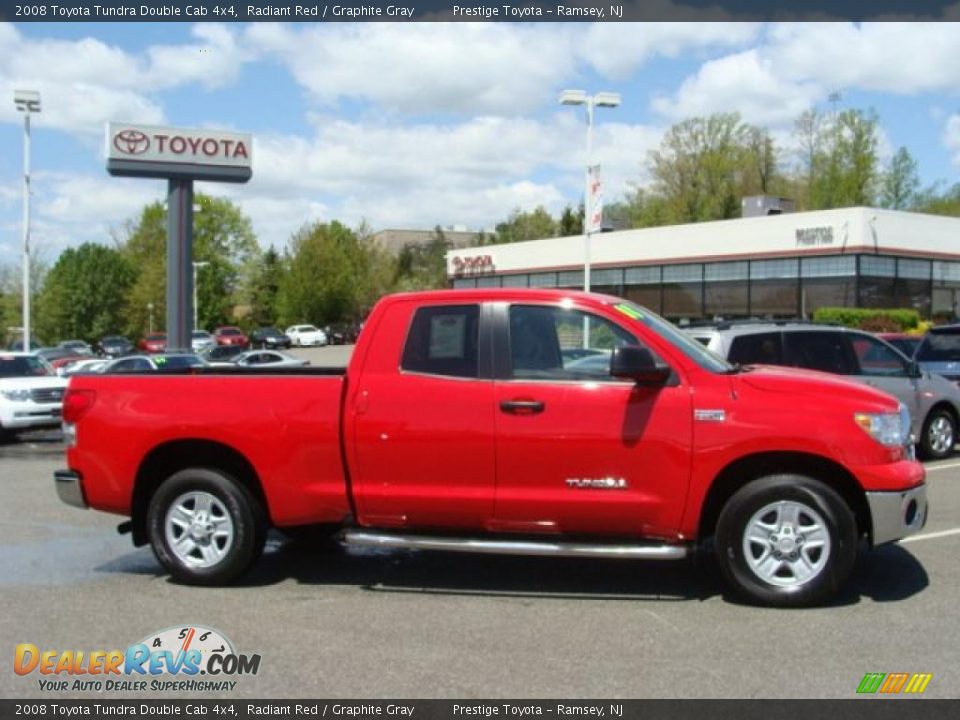 2008 Toyota Tundra Double Cab 4x4 Radiant Red / Graphite Gray Photo #1