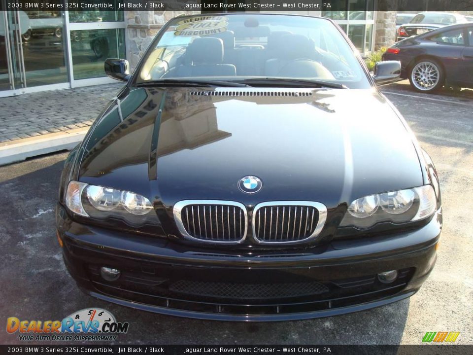 2003 BMW 3 Series 325i Convertible Jet Black / Black Photo #4