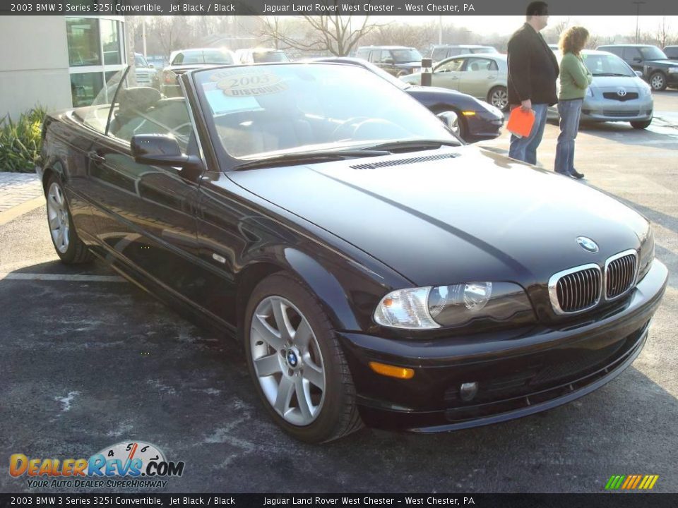2003 BMW 3 Series 325i Convertible Jet Black / Black Photo #5