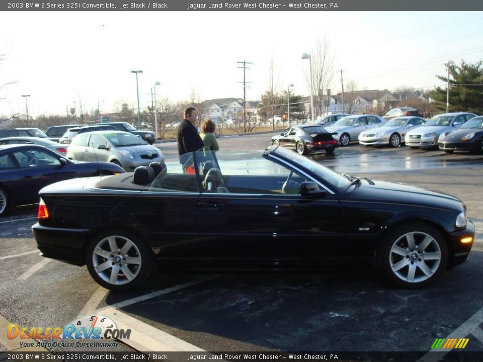 2003 BMW 3 Series 325i Convertible Jet Black / Black Photo #6