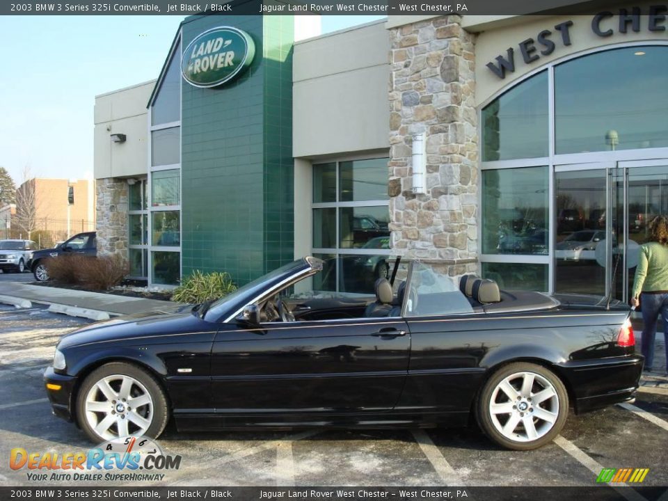 2003 BMW 3 Series 325i Convertible Jet Black / Black Photo #10