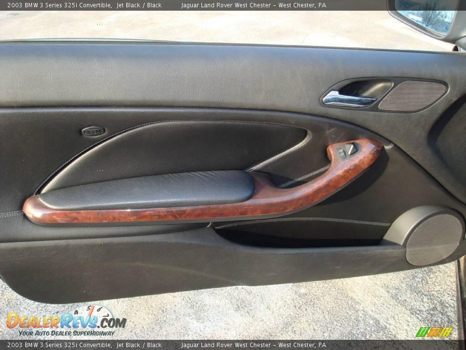 2003 BMW 3 Series 325i Convertible Jet Black / Black Photo #13