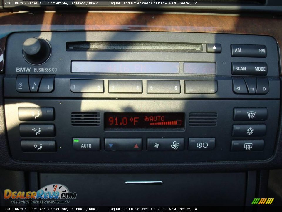 2003 BMW 3 Series 325i Convertible Jet Black / Black Photo #23
