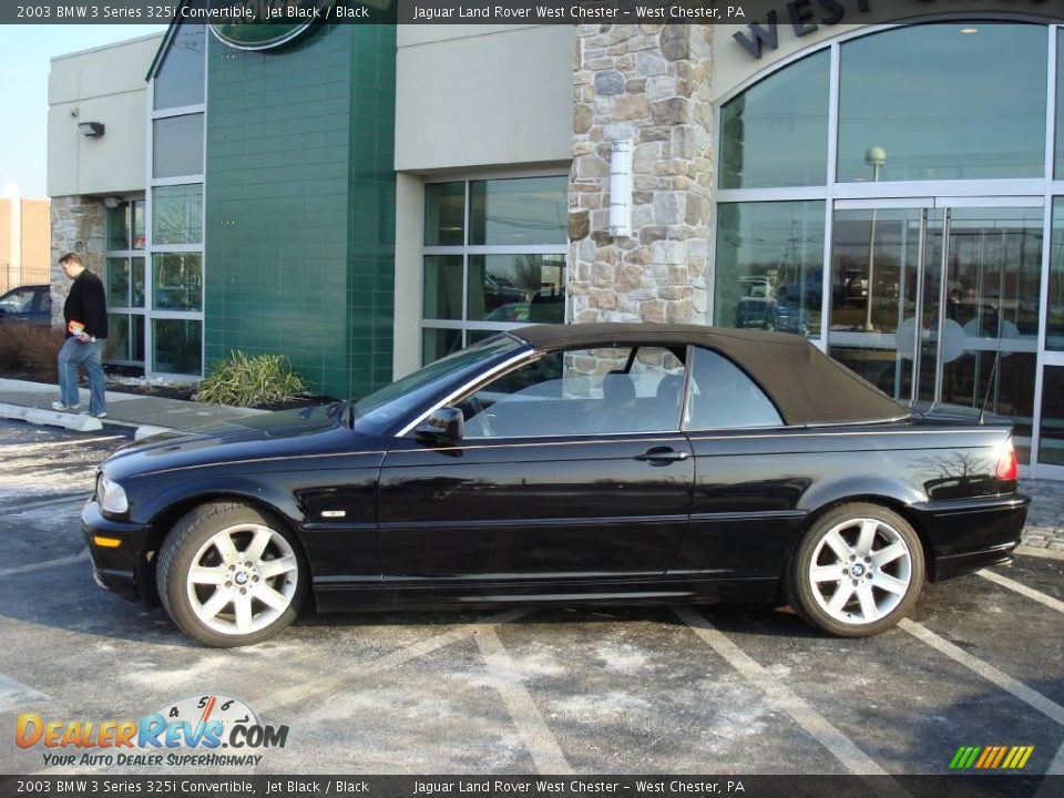2003 BMW 3 Series 325i Convertible Jet Black / Black Photo #29