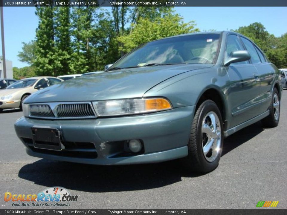 2000 Mitsubishi Galant ES Tampa Blue Pearl / Gray Photo #1