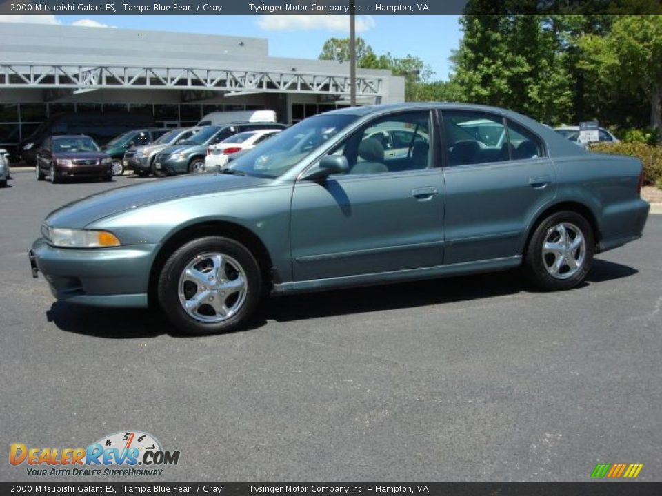 2000 Mitsubishi Galant ES Tampa Blue Pearl / Gray Photo #2