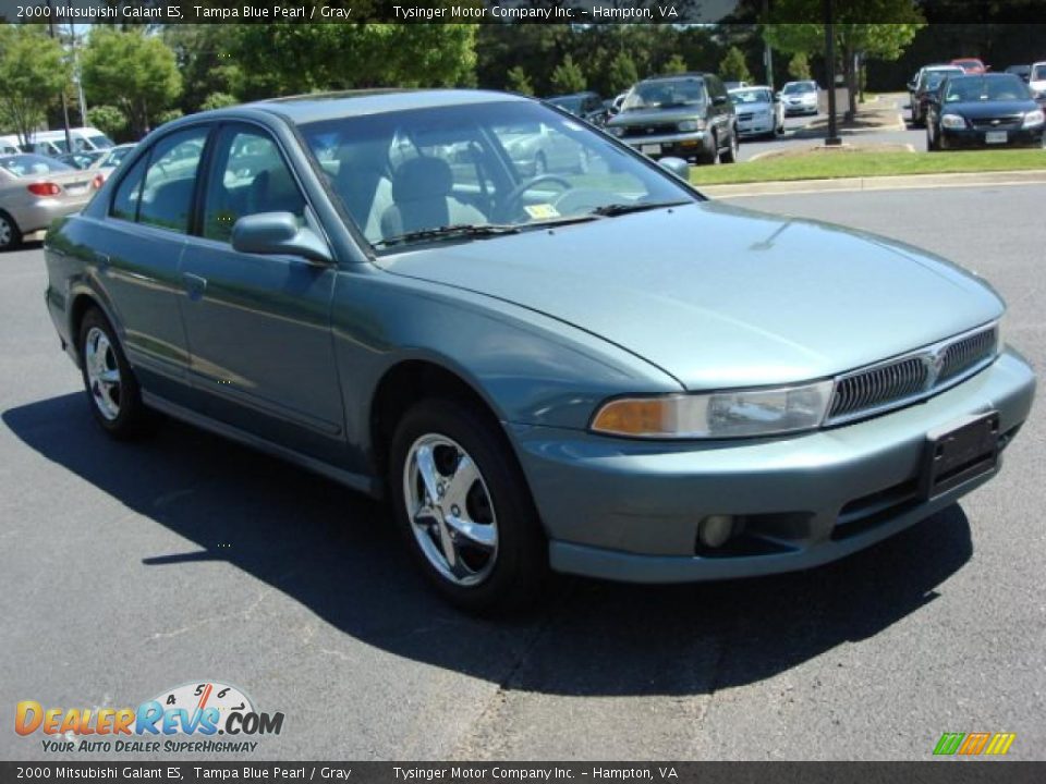 2000 Mitsubishi Galant ES Tampa Blue Pearl / Gray Photo #6