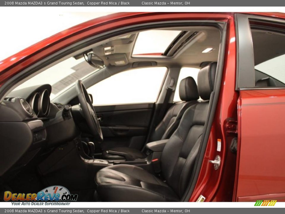 2008 Mazda MAZDA3 s Grand Touring Sedan Copper Red Mica / Black Photo #7