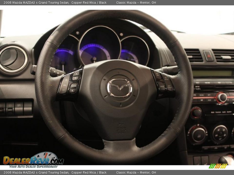 2008 Mazda MAZDA3 s Grand Touring Sedan Copper Red Mica / Black Photo #10