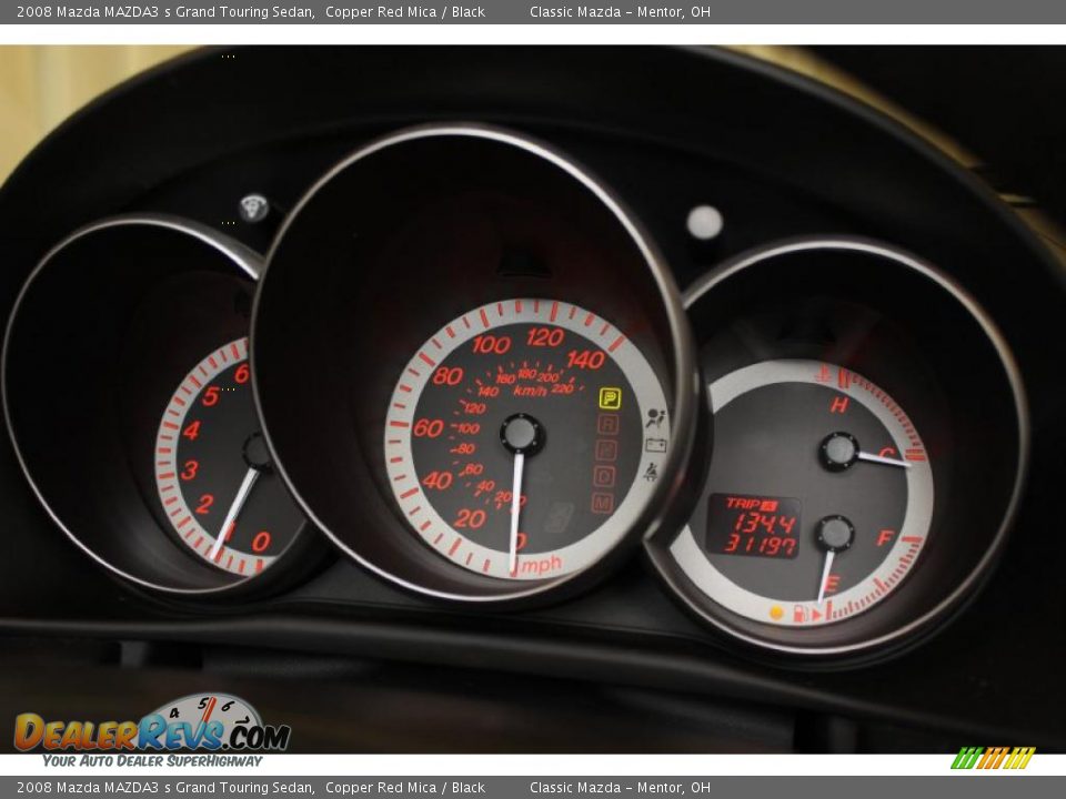 2008 Mazda MAZDA3 s Grand Touring Sedan Copper Red Mica / Black Photo #11