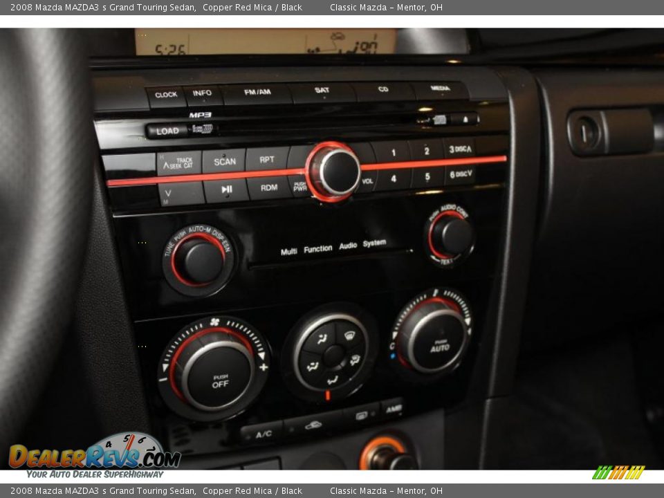 Controls of 2008 Mazda MAZDA3 s Grand Touring Sedan Photo #12