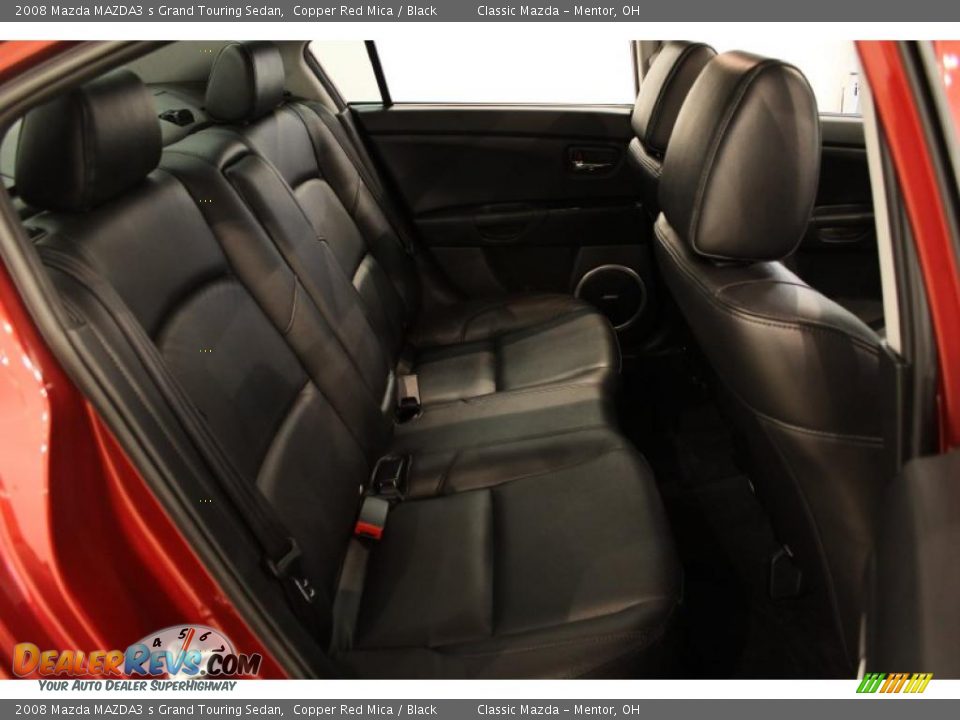 Black Interior - 2008 Mazda MAZDA3 s Grand Touring Sedan Photo #17