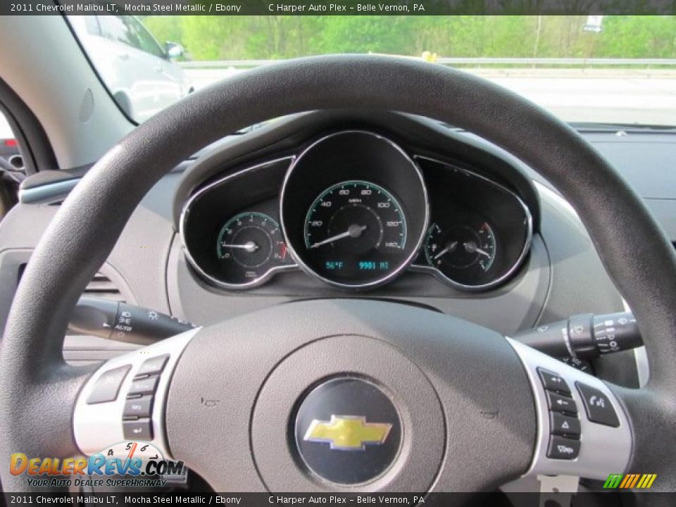 2011 Chevrolet Malibu LT Mocha Steel Metallic / Ebony Photo #16