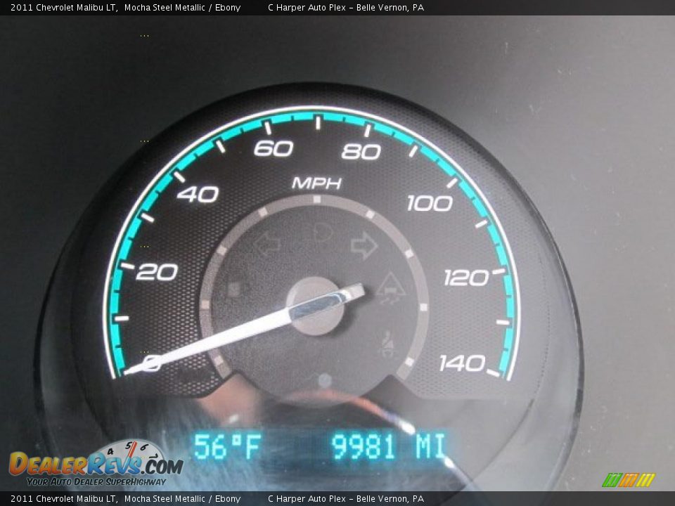 2011 Chevrolet Malibu LT Mocha Steel Metallic / Ebony Photo #25