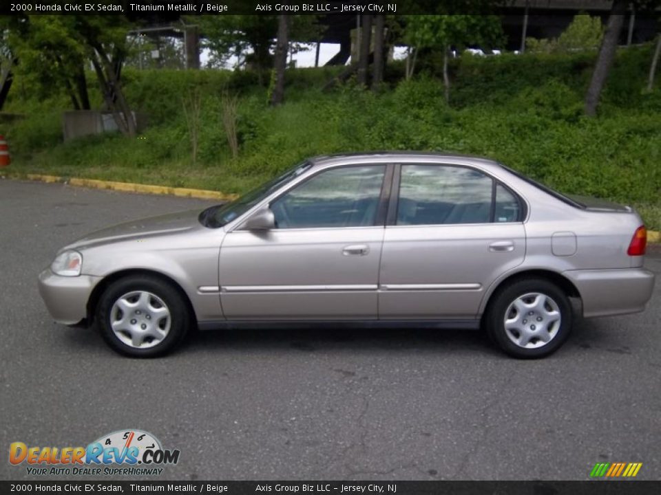 Titanium Metallic 2000 Honda Civic EX Sedan Photo #2