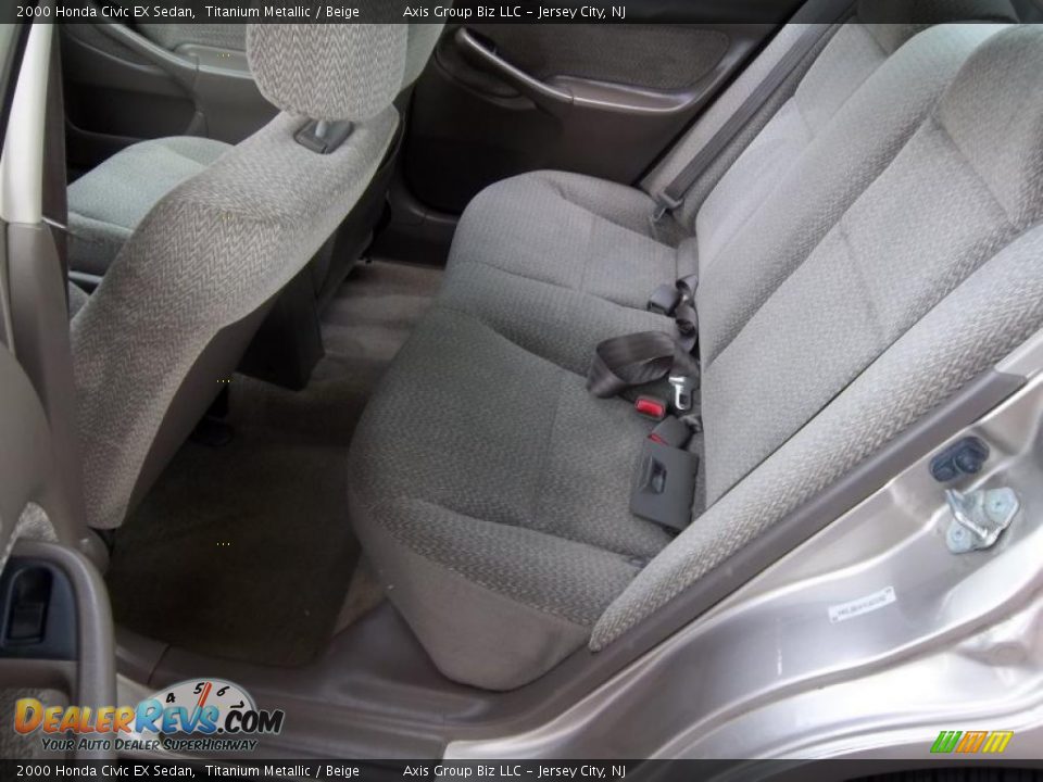Beige Interior - 2000 Honda Civic EX Sedan Photo #9