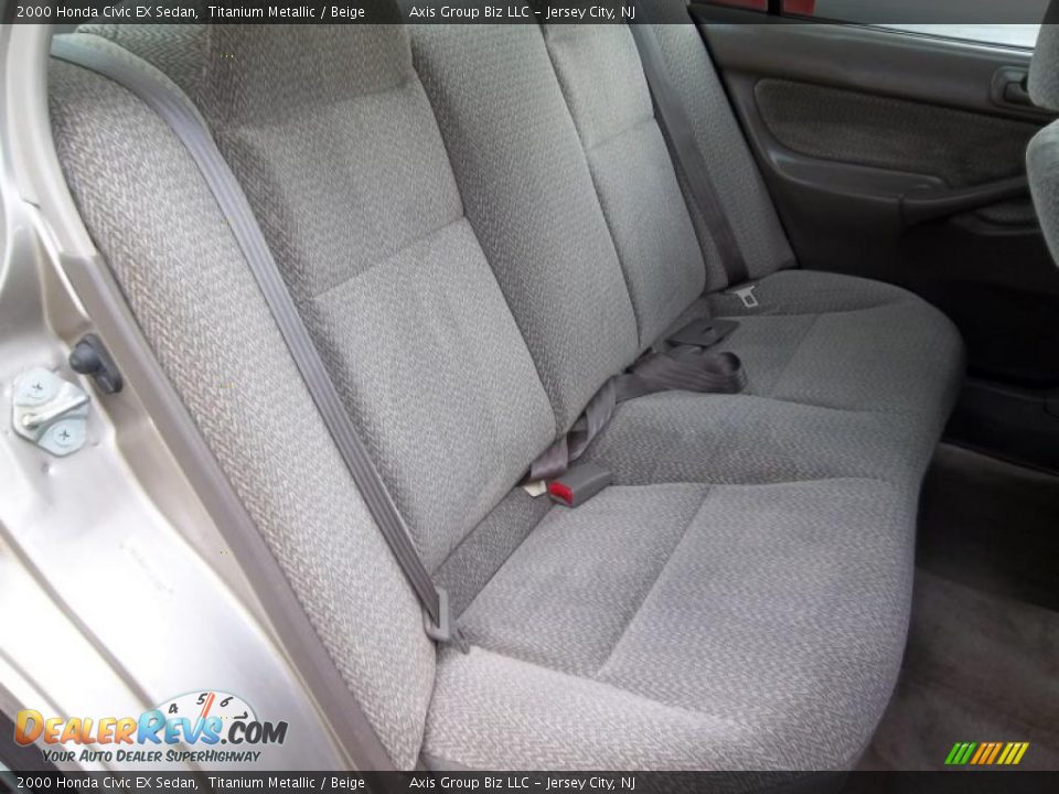 Beige Interior - 2000 Honda Civic EX Sedan Photo #10