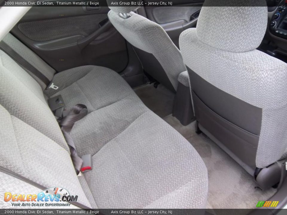 Beige Interior - 2000 Honda Civic EX Sedan Photo #11