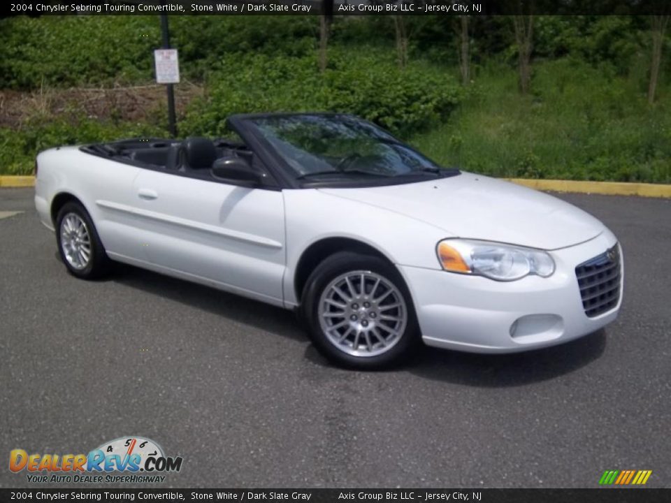 2004 Chrysler Sebring Touring Convertible Stone White / Dark Slate Gray Photo #2