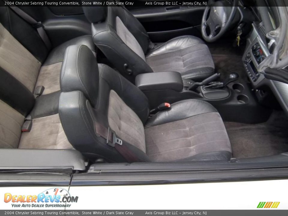 2004 Chrysler Sebring Touring Convertible Stone White / Dark Slate Gray Photo #7