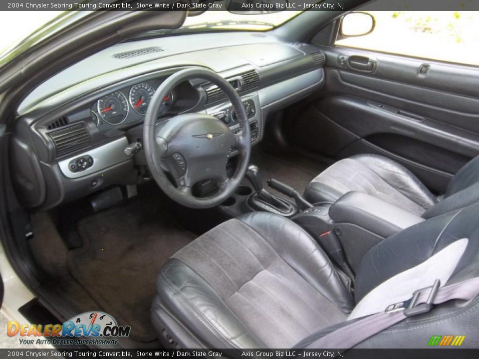 2004 Chrysler Sebring Touring Convertible Stone White / Dark Slate Gray Photo #8