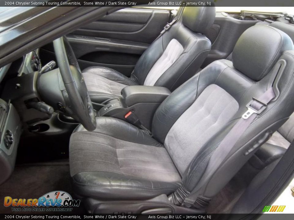 2004 Chrysler Sebring Touring Convertible Stone White / Dark Slate Gray Photo #9