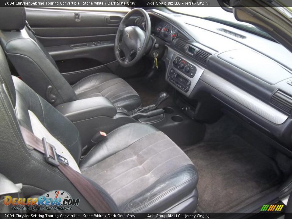 2004 Chrysler Sebring Touring Convertible Stone White / Dark Slate Gray Photo #11