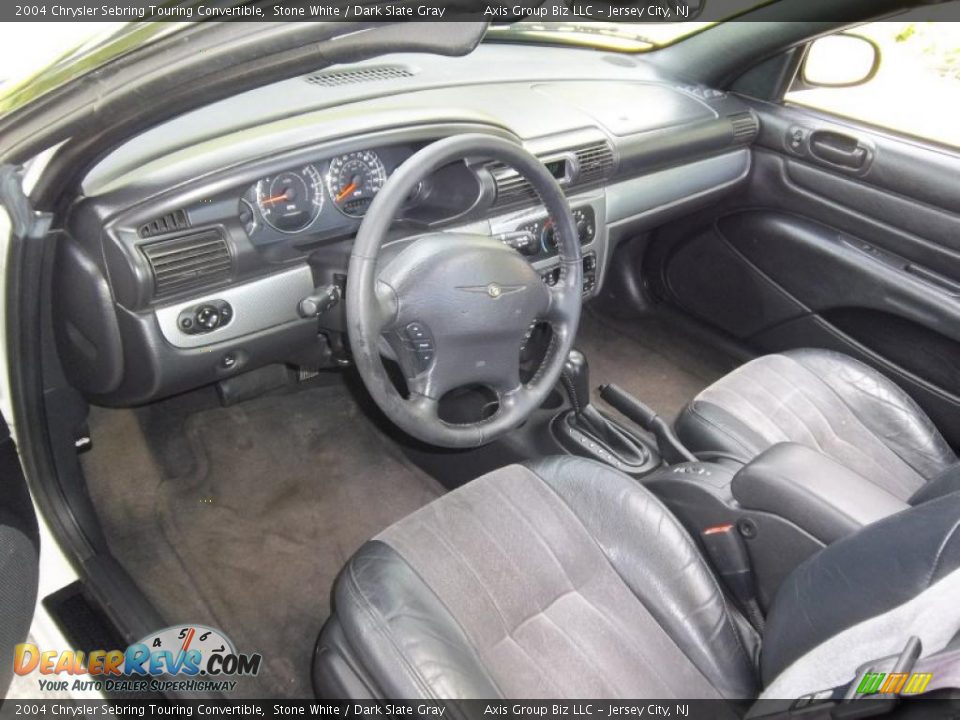 2004 Chrysler Sebring Touring Convertible Stone White / Dark Slate Gray Photo #14