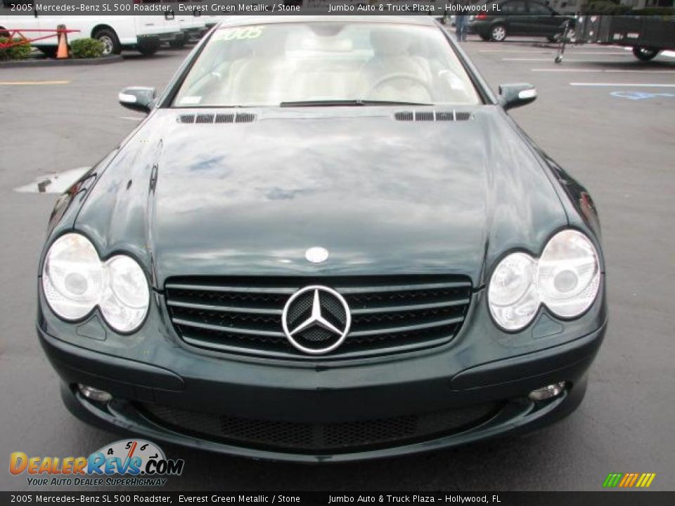 Everest Green Metallic 2005 Mercedes-Benz SL 500 Roadster Photo #3