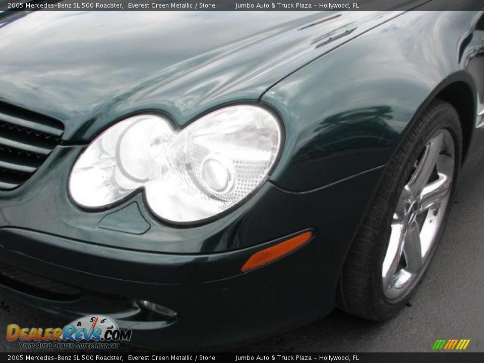 2005 Mercedes-Benz SL 500 Roadster Everest Green Metallic / Stone Photo #4