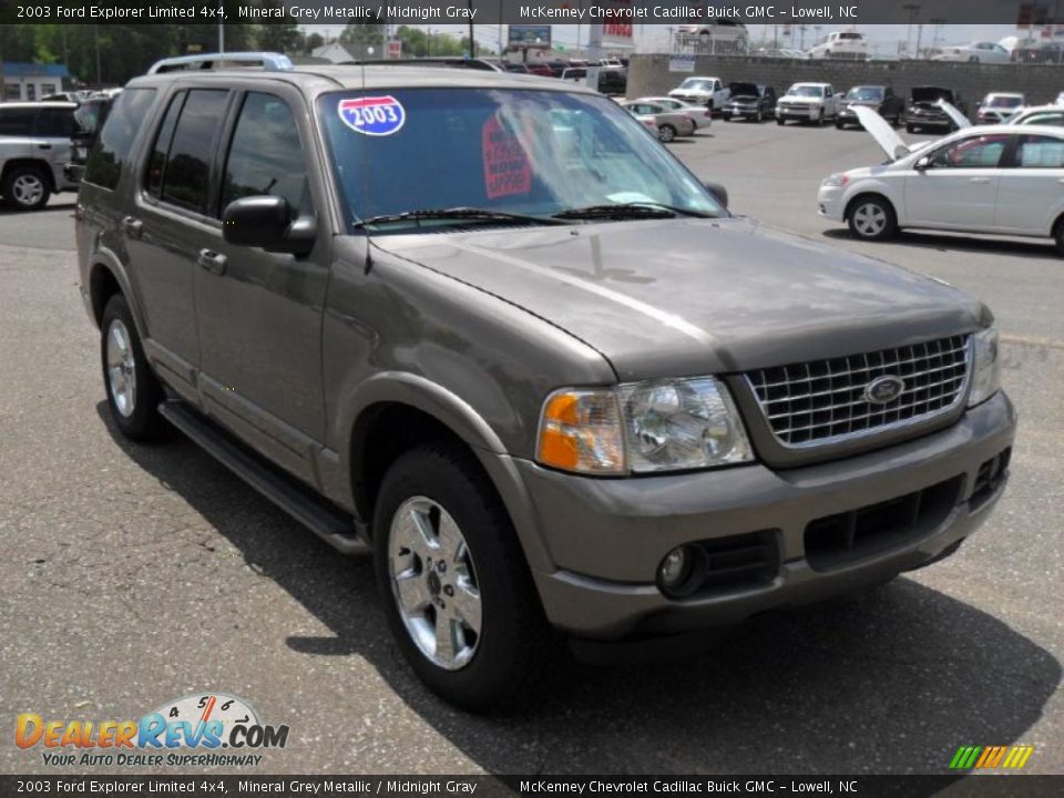 2003 Ford Explorer Limited 4x4 Mineral Grey Metallic / Midnight Gray Photo #5