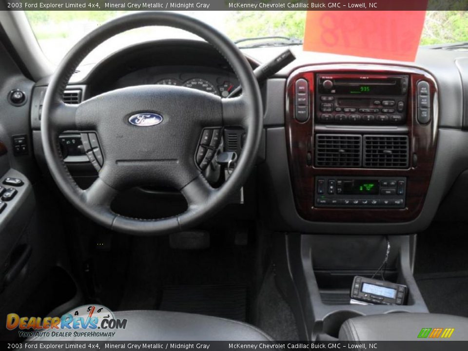 2003 Ford Explorer Limited 4x4 Mineral Grey Metallic / Midnight Gray Photo #18
