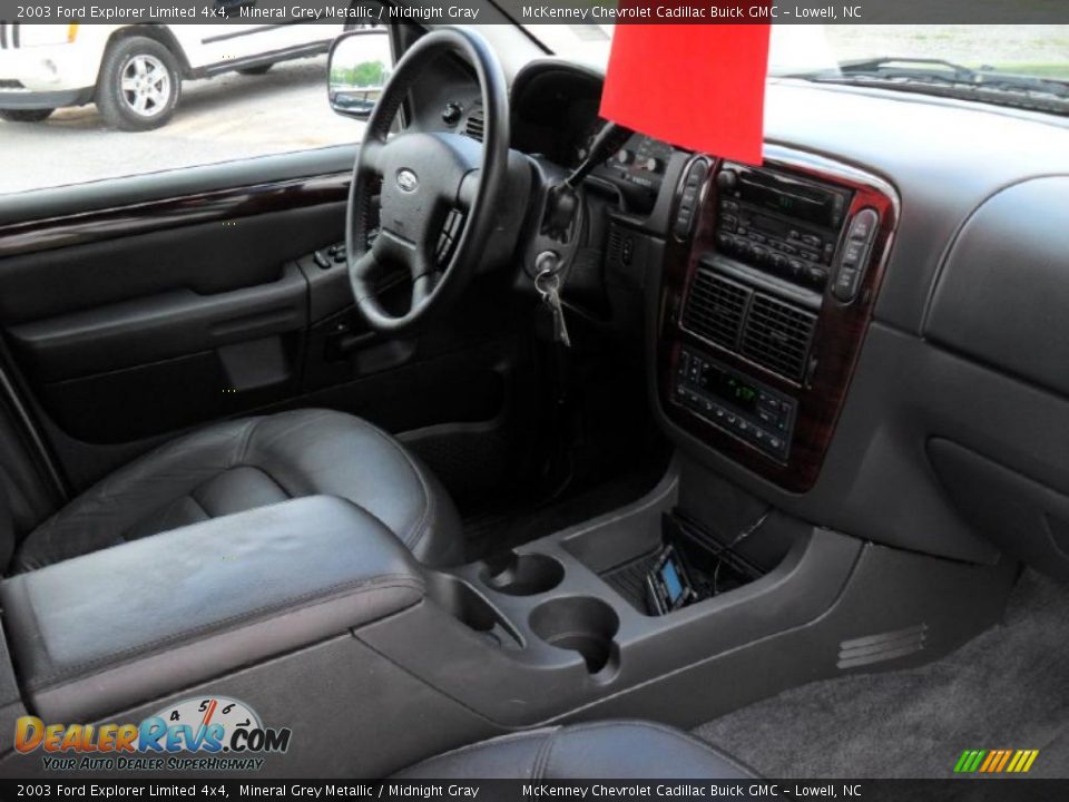 2003 Ford Explorer Limited 4x4 Mineral Grey Metallic / Midnight Gray Photo #24