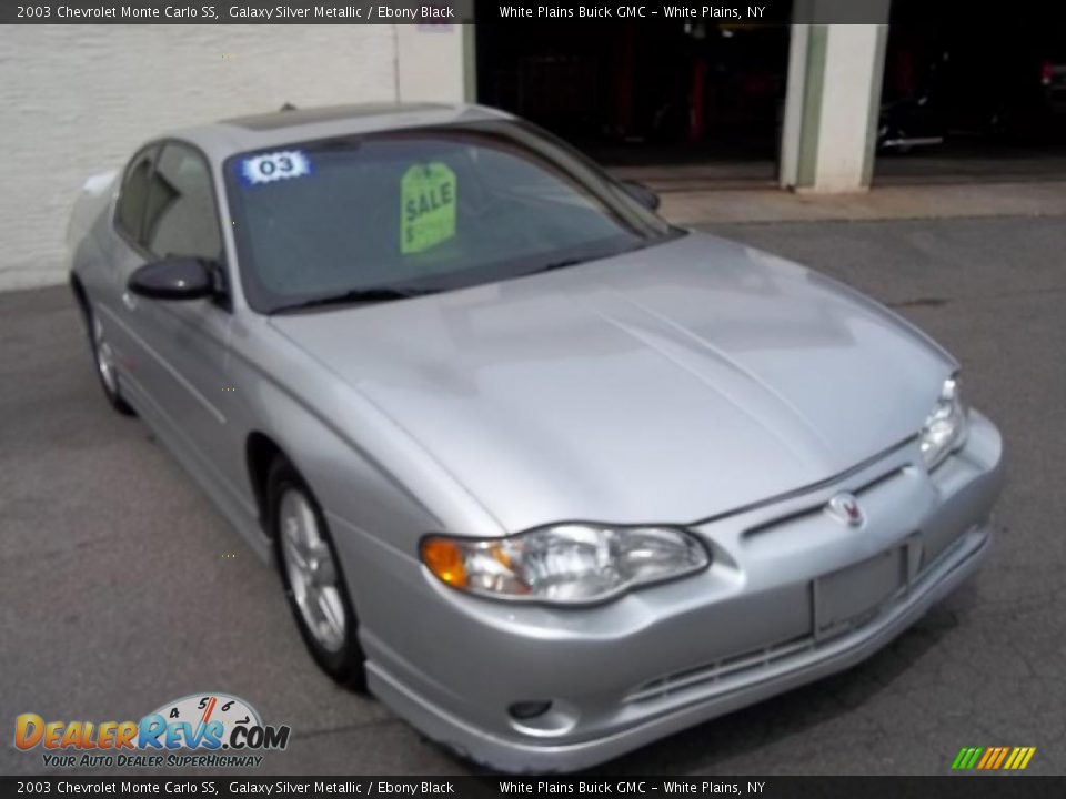 2003 Chevrolet Monte Carlo SS Galaxy Silver Metallic / Ebony Black Photo #4