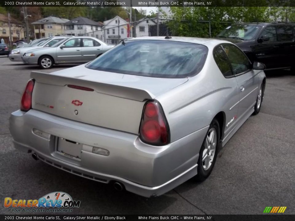 2003 Chevrolet Monte Carlo SS Galaxy Silver Metallic / Ebony Black Photo #5