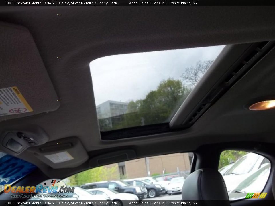 2003 Chevrolet Monte Carlo SS Galaxy Silver Metallic / Ebony Black Photo #11