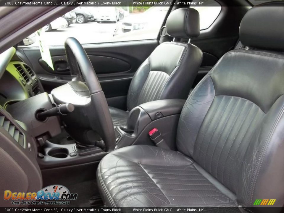 Ebony Black Interior - 2003 Chevrolet Monte Carlo SS Photo #13