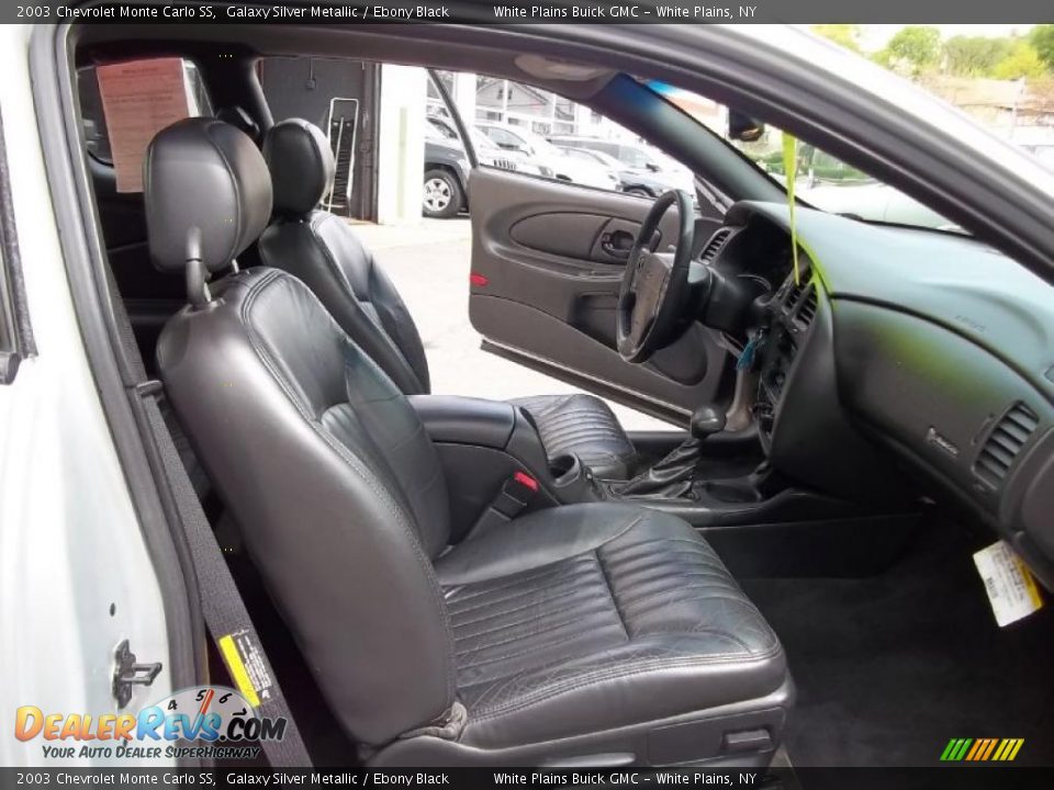 Ebony Black Interior - 2003 Chevrolet Monte Carlo SS Photo #14