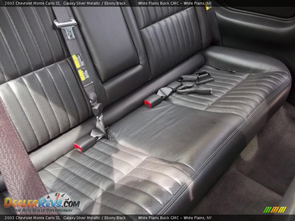 Ebony Black Interior - 2003 Chevrolet Monte Carlo SS Photo #15