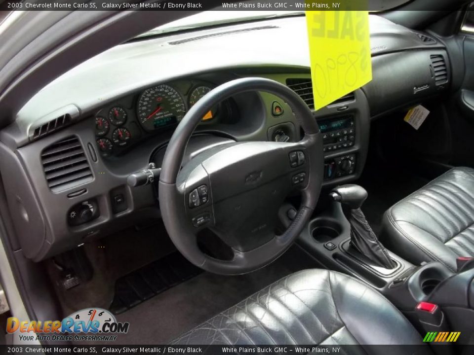 2003 Chevrolet Monte Carlo SS Galaxy Silver Metallic / Ebony Black Photo #17