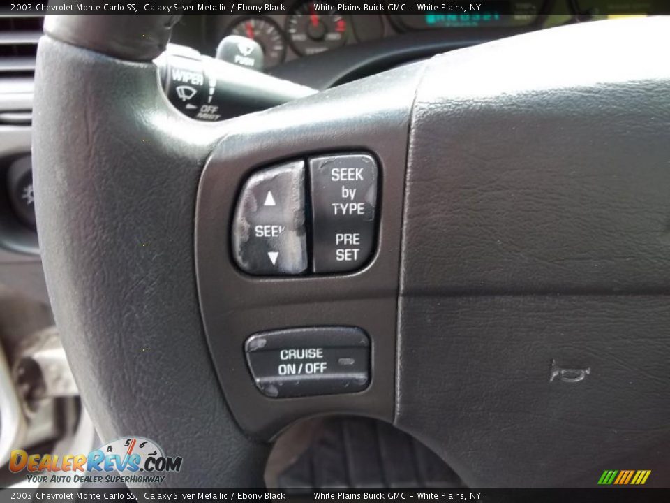 2003 Chevrolet Monte Carlo SS Galaxy Silver Metallic / Ebony Black Photo #18