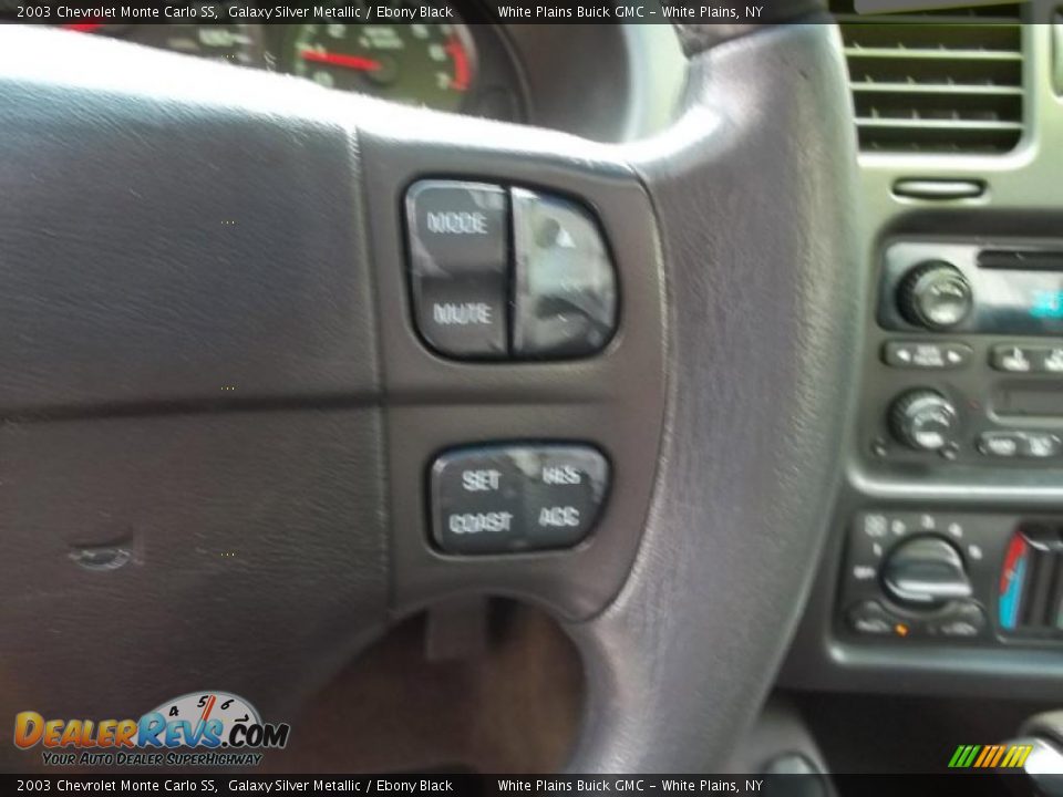 2003 Chevrolet Monte Carlo SS Galaxy Silver Metallic / Ebony Black Photo #19
