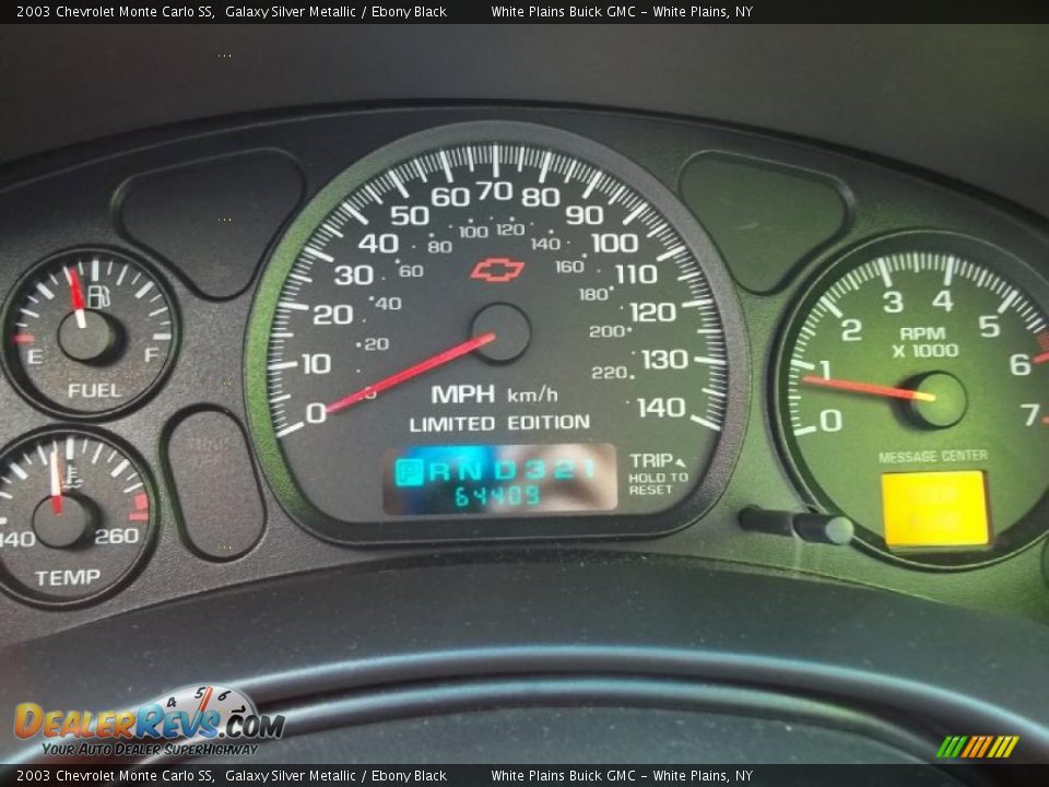 2003 Chevrolet Monte Carlo SS Gauges Photo #22