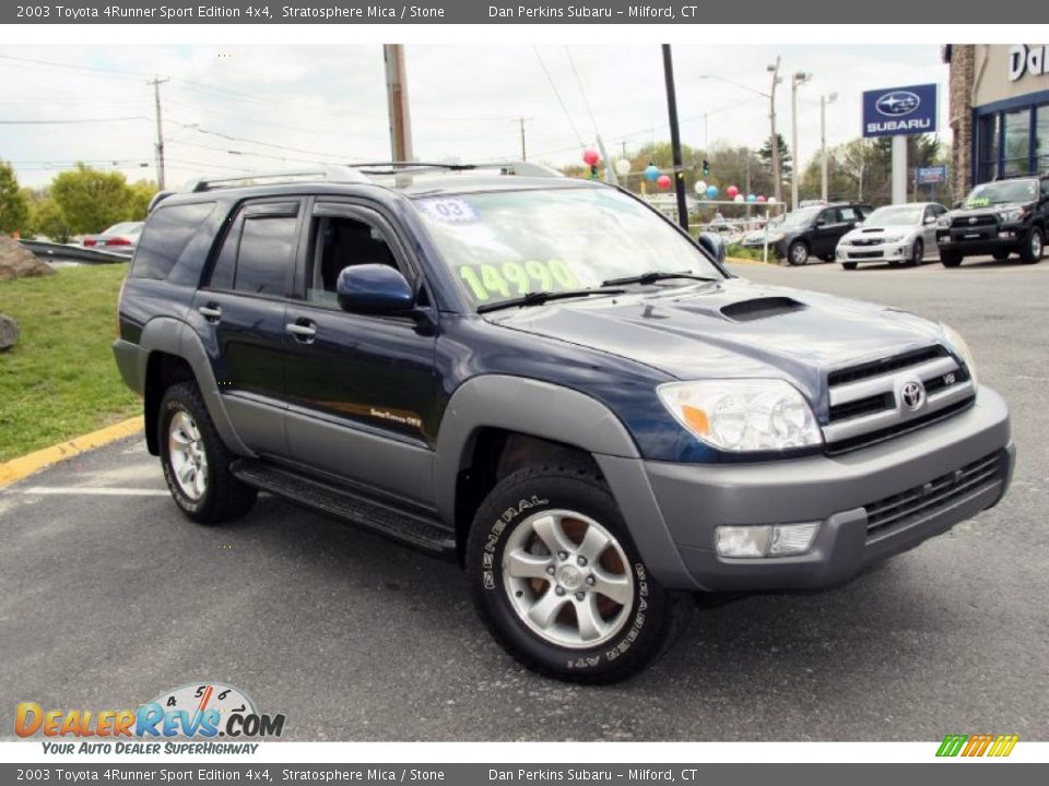 2003 Toyota 4Runner Sport Edition 4x4 Stratosphere Mica / Stone Photo #3