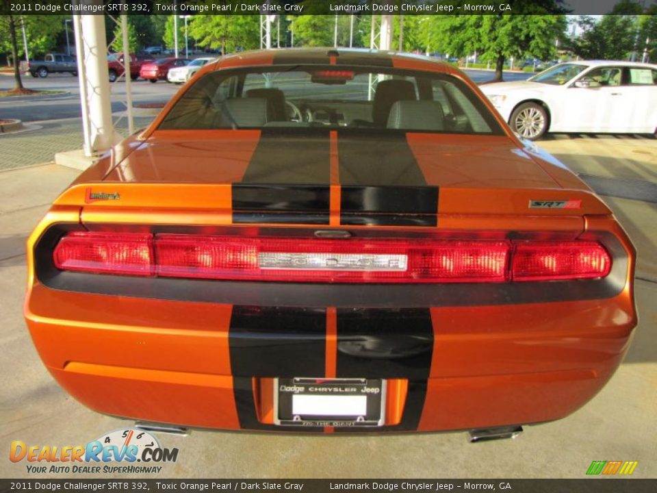 2011 Dodge Challenger SRT8 392 Toxic Orange Pearl / Dark Slate Gray Photo #3