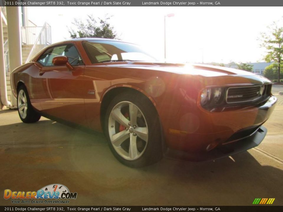 2011 Dodge Challenger SRT8 392 Toxic Orange Pearl / Dark Slate Gray Photo #5
