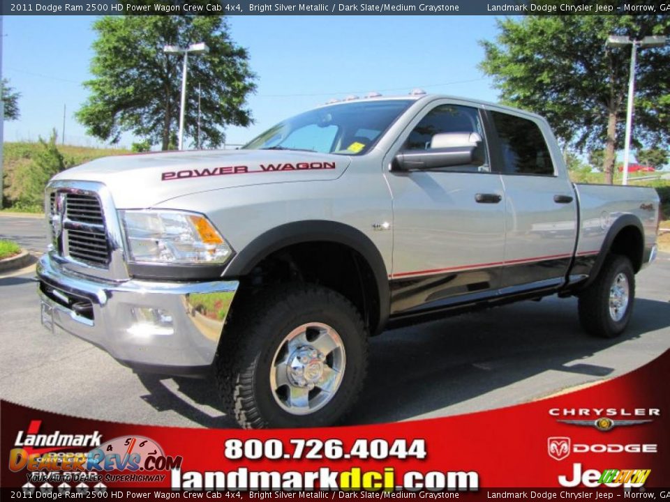 2011 Dodge Ram 2500 HD Power Wagon Crew Cab 4x4 Bright Silver Metallic / Dark Slate/Medium Graystone Photo #1